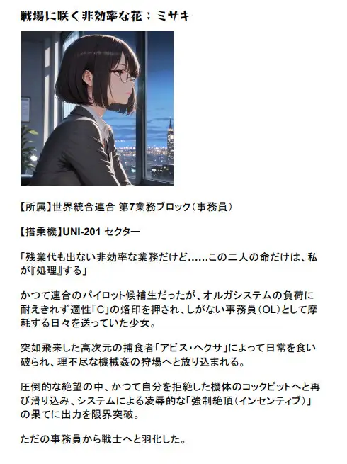 オルガコードヘクサ:戦場のオフィスレディ