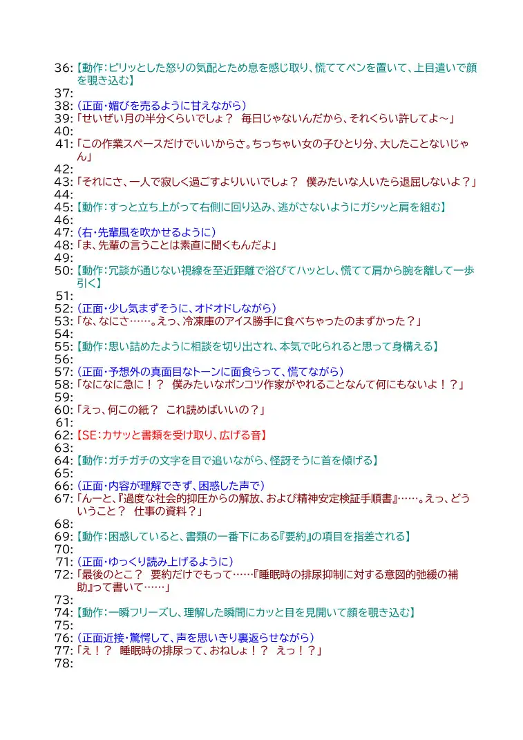 【脳内再生ASMRノベル】究極のタブーを記したおねしょ手順書。――「本当にしちゃうんだねぇ」と耳元で実況する先輩と叶える絶対的な安心感と羞恥の癒やし