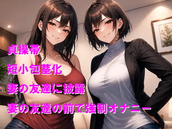 貞操帯で強○禁欲 短小包茎になったおちんちんを妻とその友達に笑われる