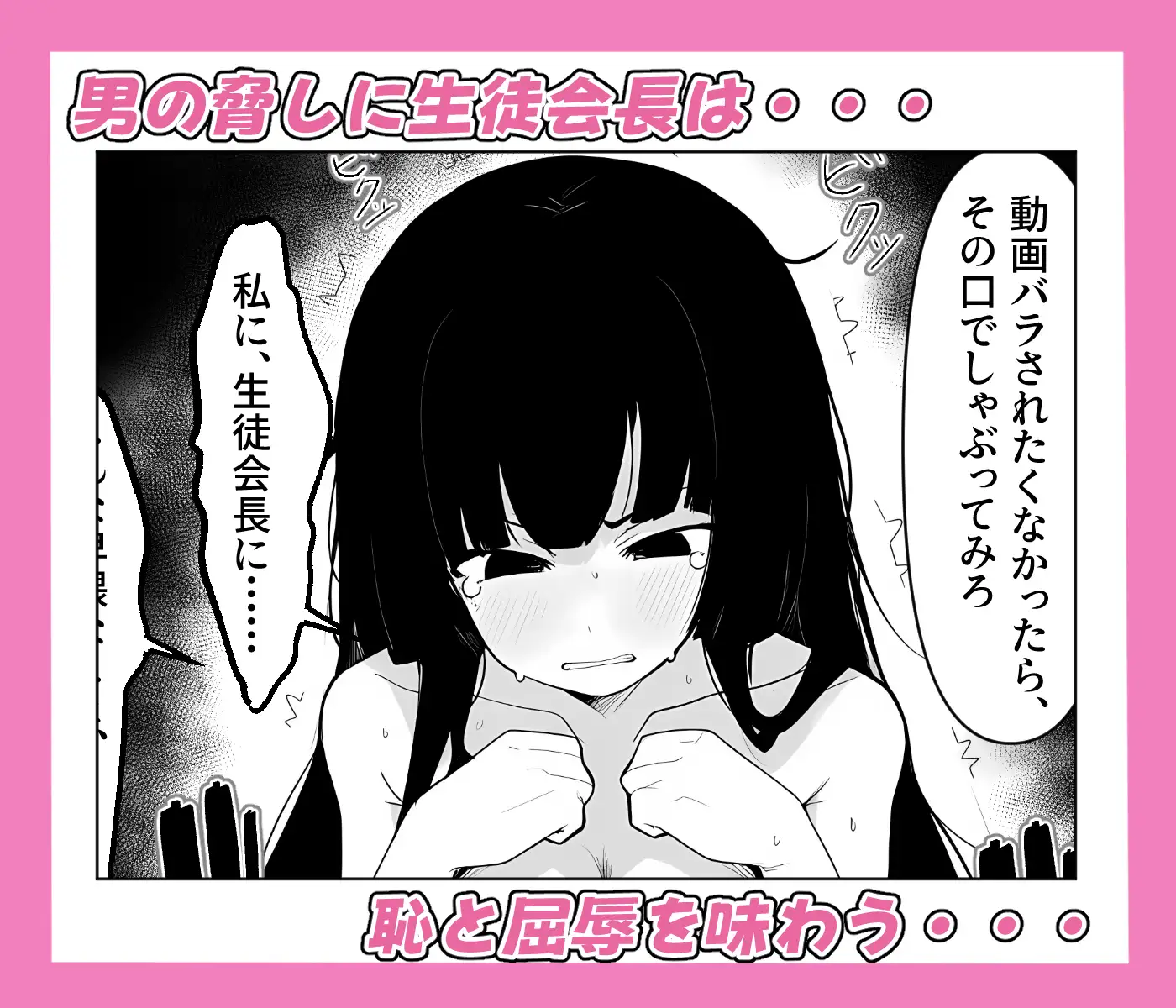 爆乳生徒会長をオナネタ脅しでメスオナホにした件
