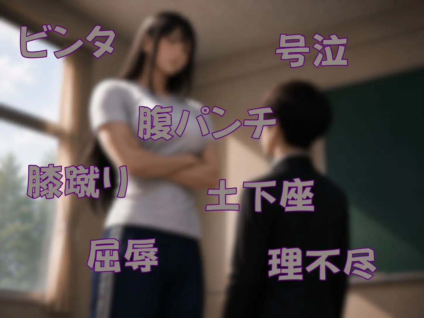 女子からの圧倒的な暴力にひれ伏す男子 第一部