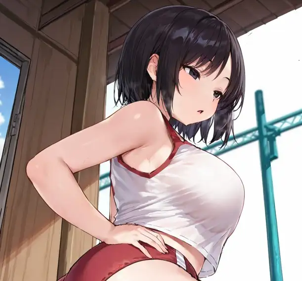 【女性優位】黒髪巨乳で無表情の陸上部を毎日オナホ扱いして搾り取ってもらう汗だく本気セックス