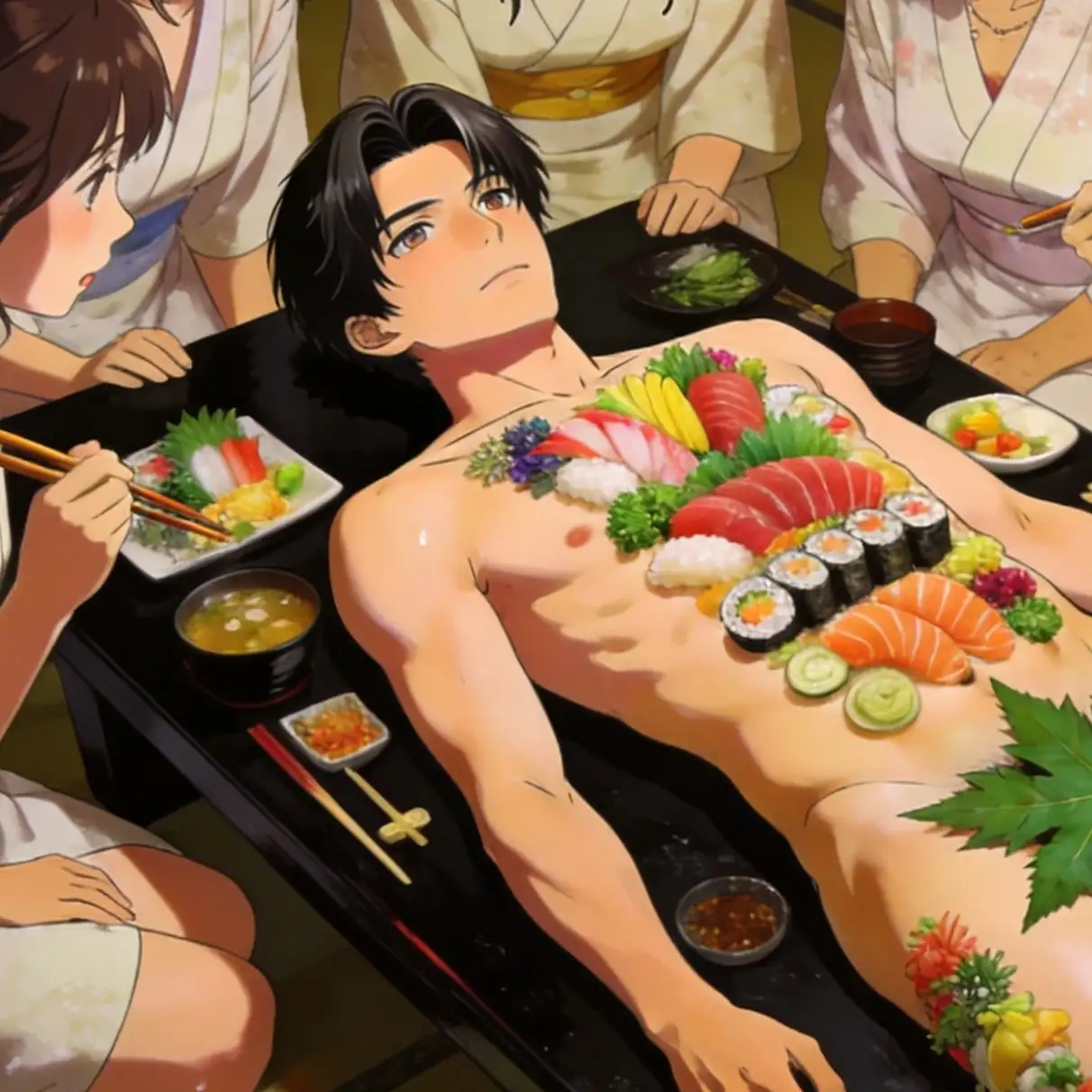 深山旅館の男体盛り～恩返しの代償～
