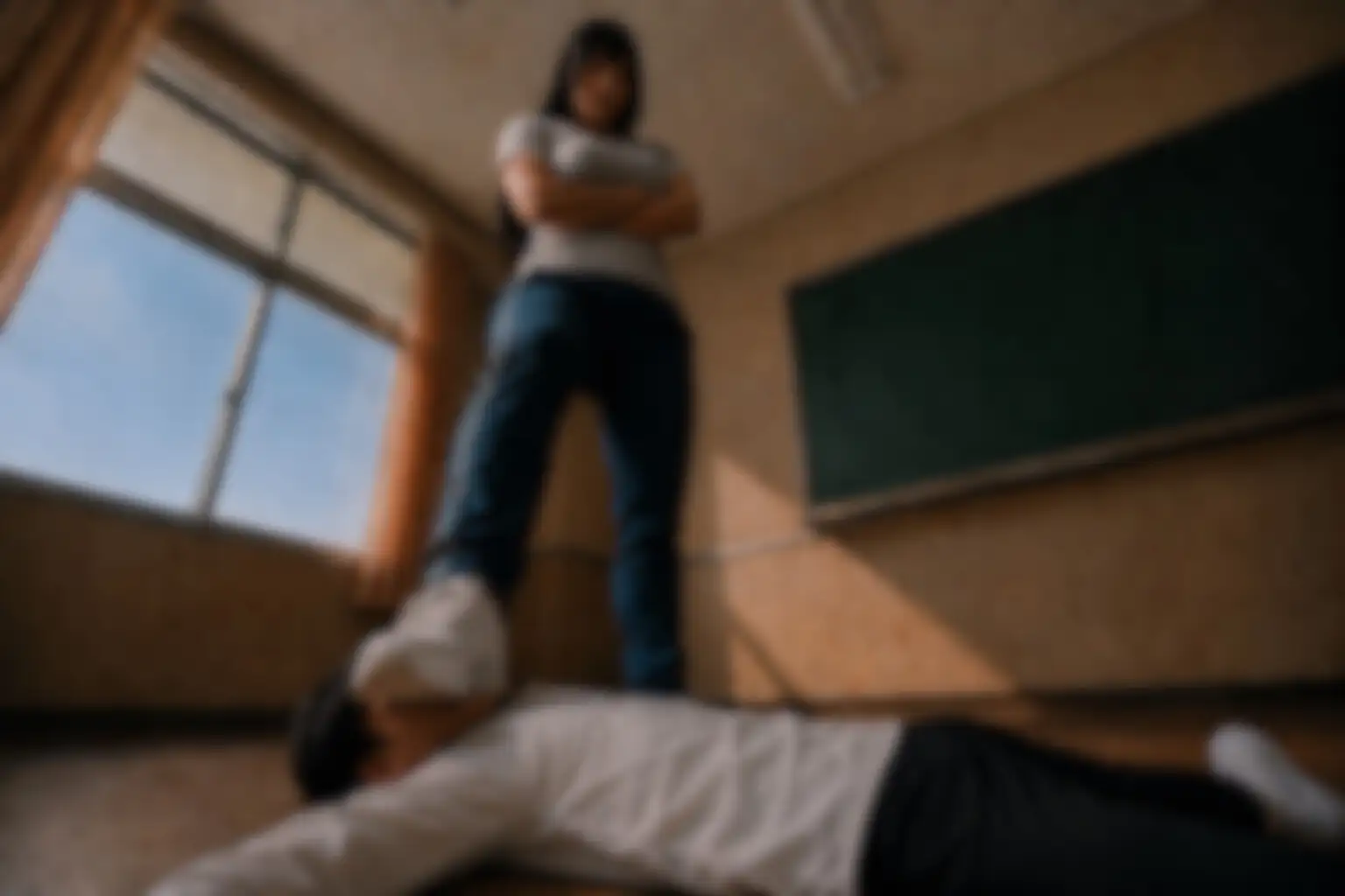 女子からの圧倒的な暴力にひれ伏す男子 第三部