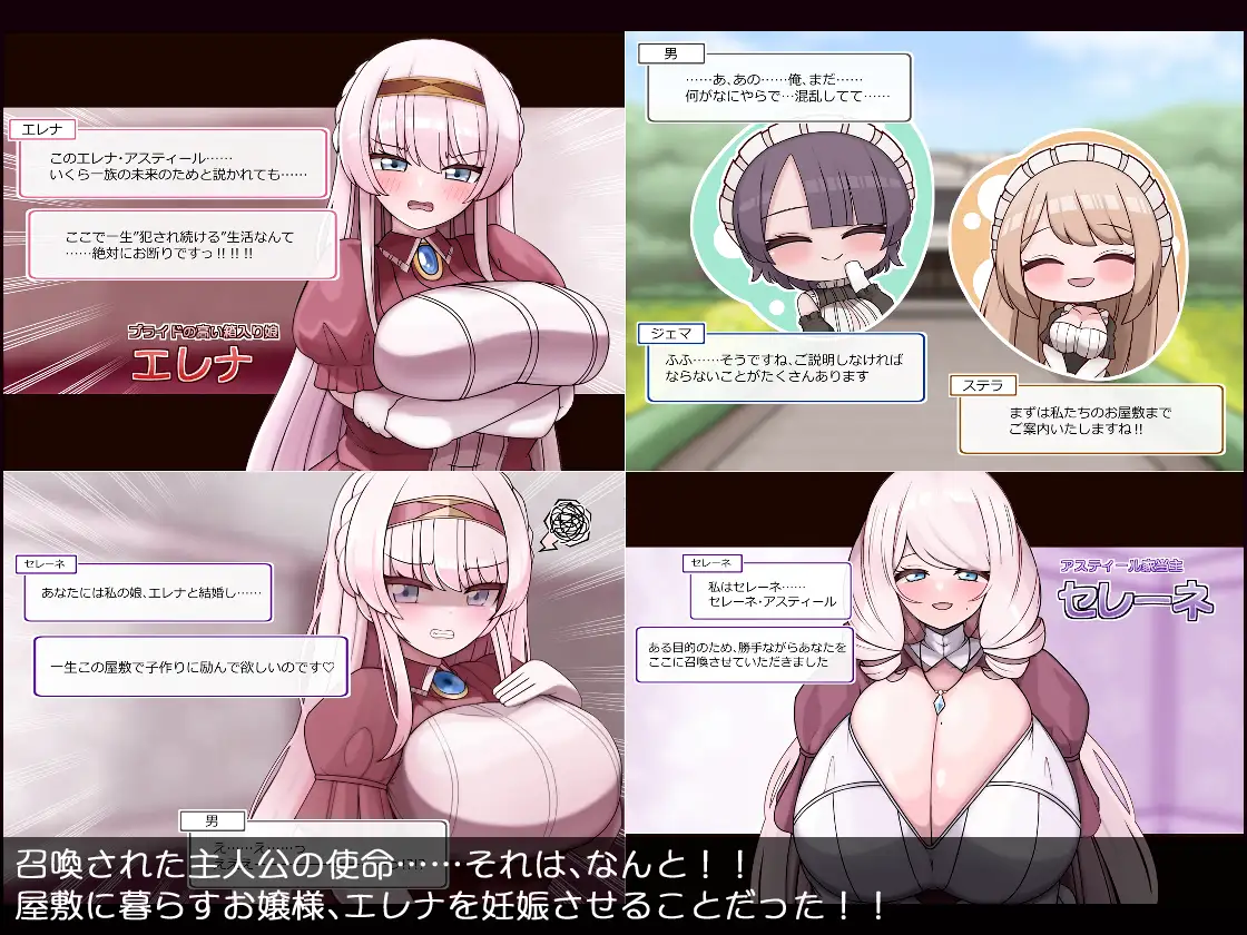 爆乳令嬢とむちむちメイド ハラマセ懇願ハーレム生活