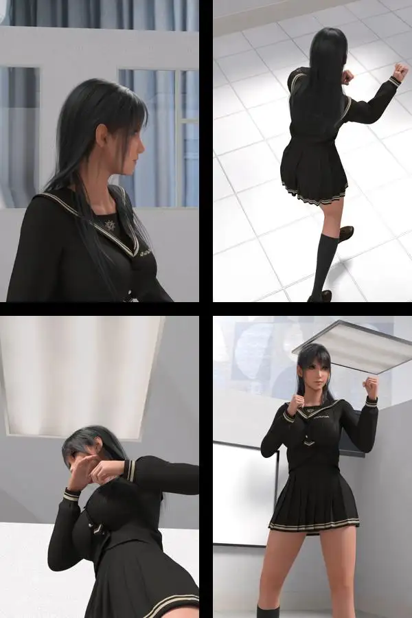 才色兼備の万能女性格闘家 霧島 愛唯の陸上競技モデル風写真集JK’26_01