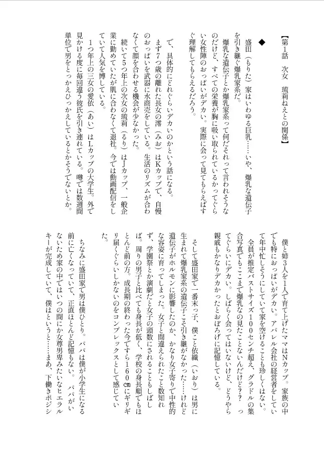 爆乳家系に生まれた僕がTSした結果…~遺伝に抗えずデカ乳女の子になってしまう話~