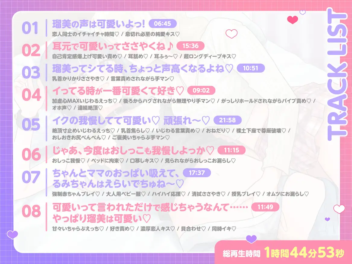 【甘々百合えっち】低音ダウナー彼女を高音カワボ彼女が可愛い責めでイかせまくる話