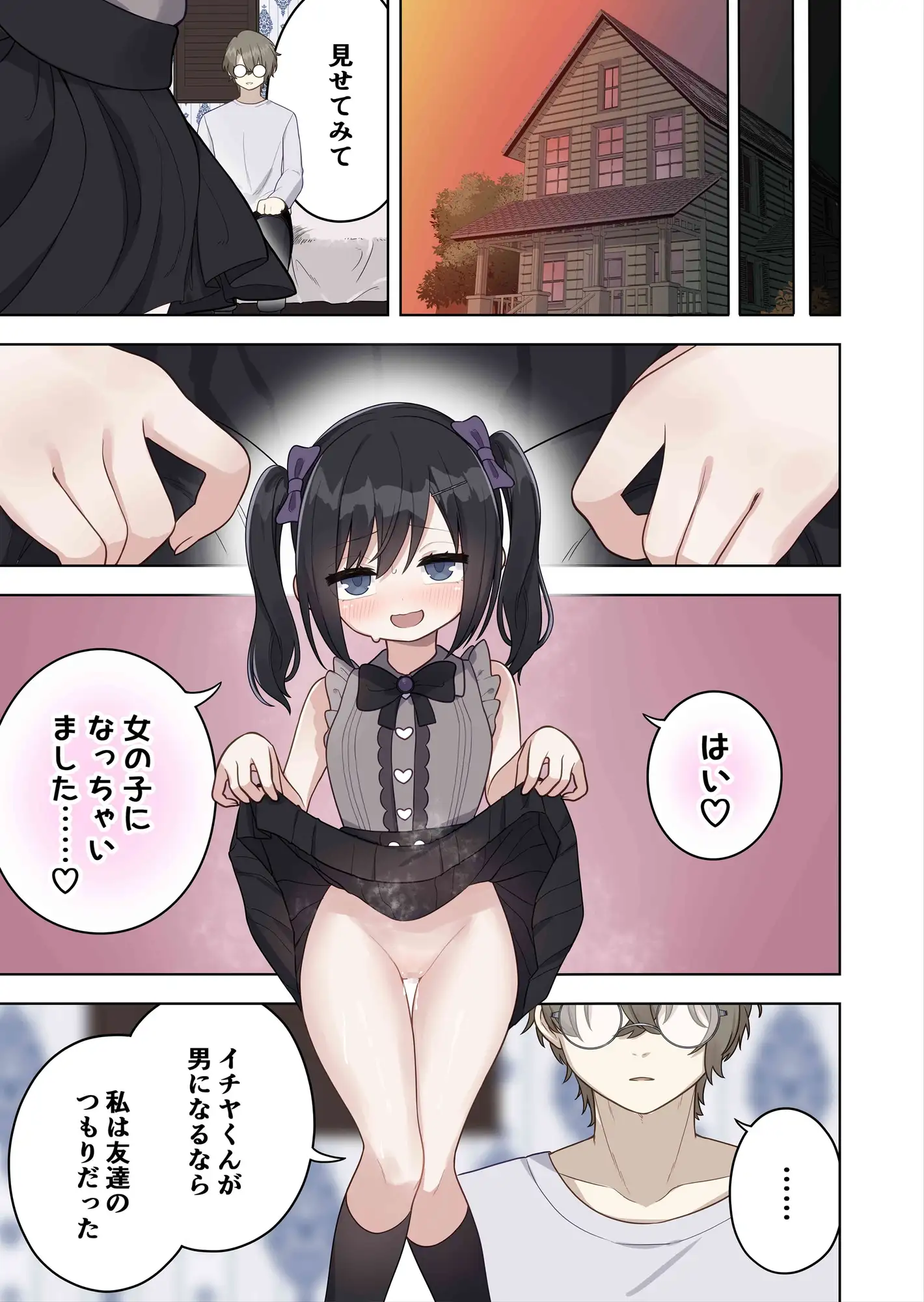 女児向けゲームに憧れていた男の子を立派な女の子にしてあげる話