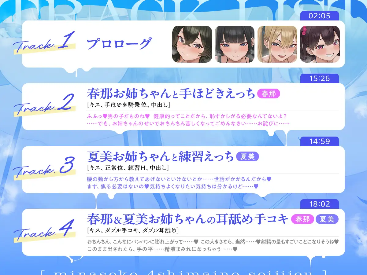 水無瀬家4姉妹の性事情