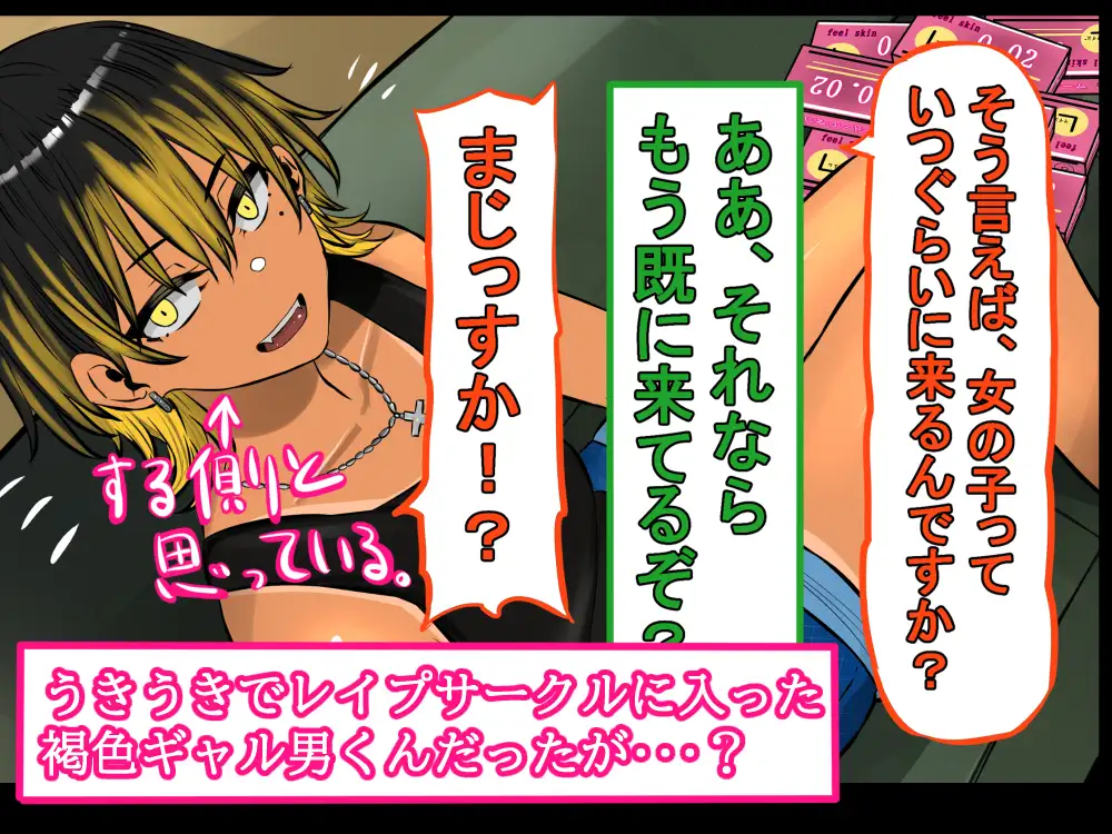 褐色ギャル男子を催○洗脳して立派なメス男子に育てる！-洗脳編-