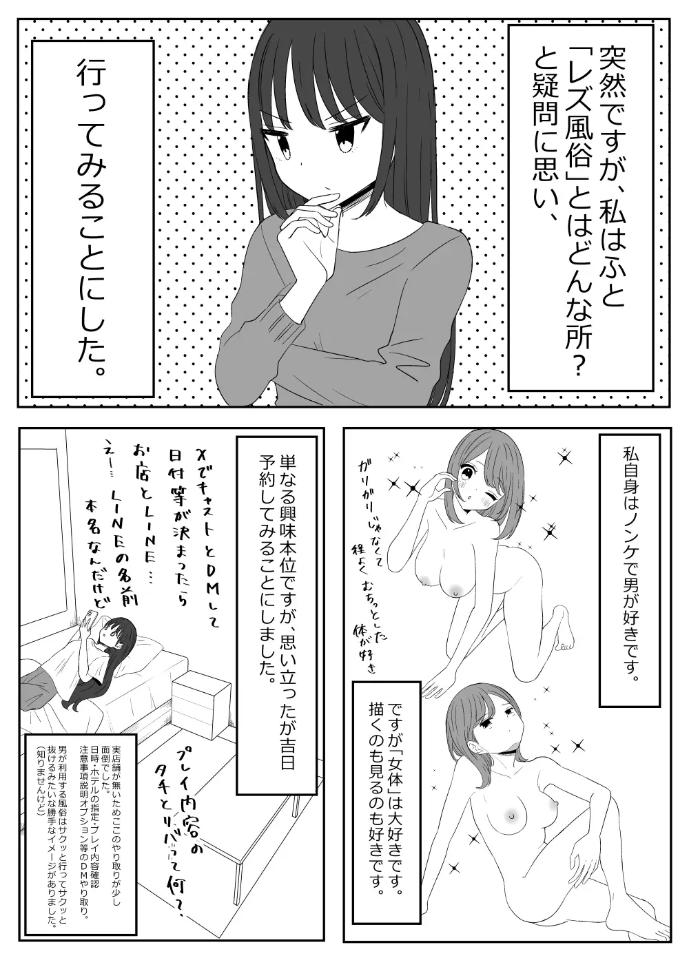 レズ風俗に行ったきた