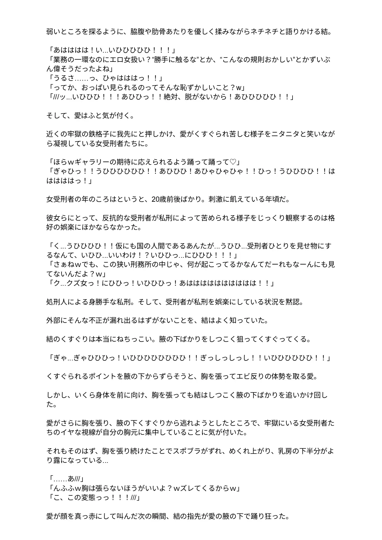 くすぐり処刑執行人 結(ユイ)の懲罰記録(1)羞恥のスポブラずらしの刑(ファッションモデル愛27歳編)