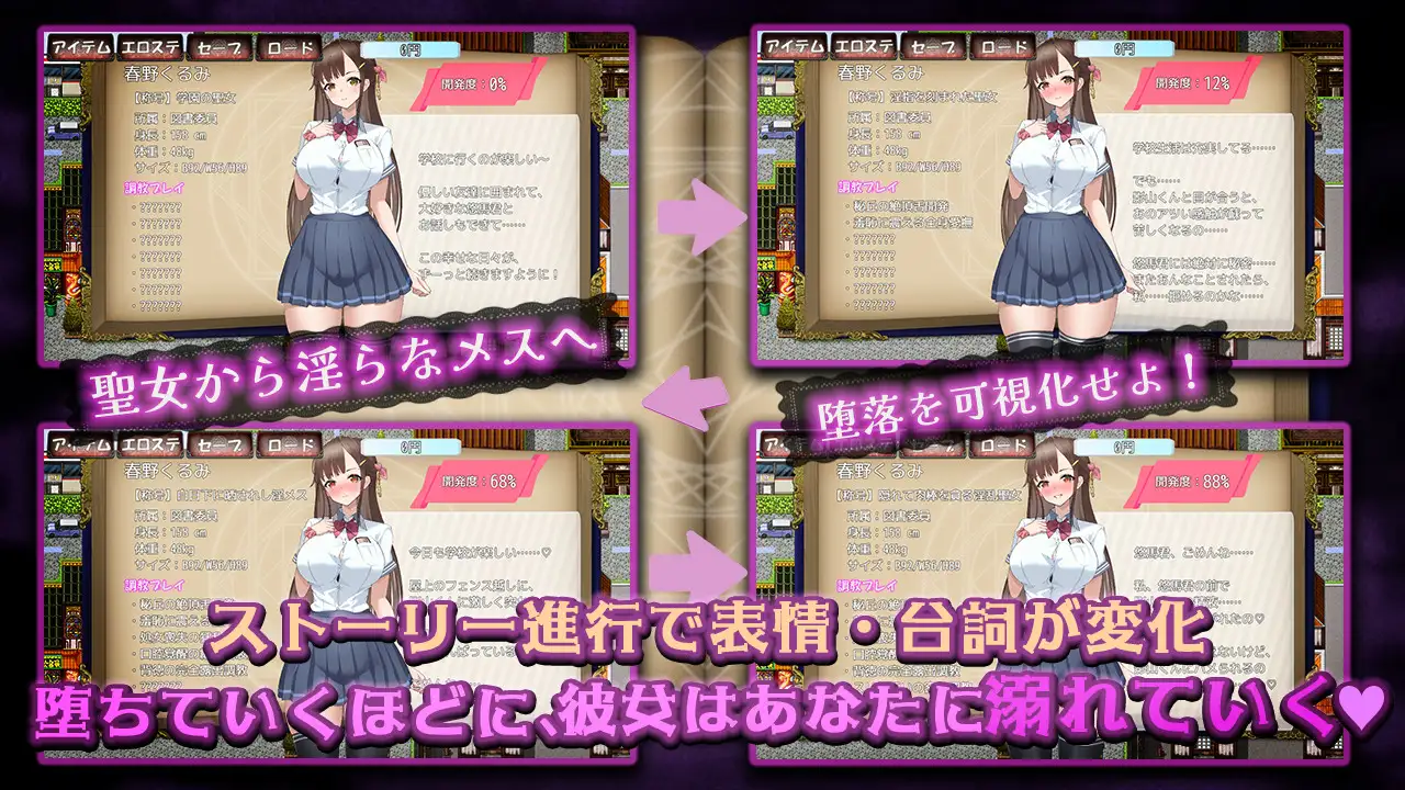 禁断の寝取られ目録～聖女の仮面を剥がす淫らな禁書調教～