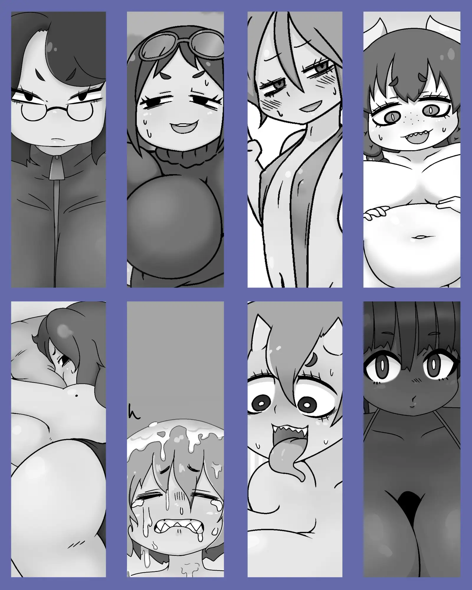 ●●ンティ●に投稿したイラストまとめ【オリキャラ編】