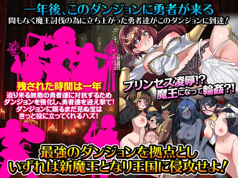 女ばかりのダンジョン運営SLG 勇者到達まであと1年！