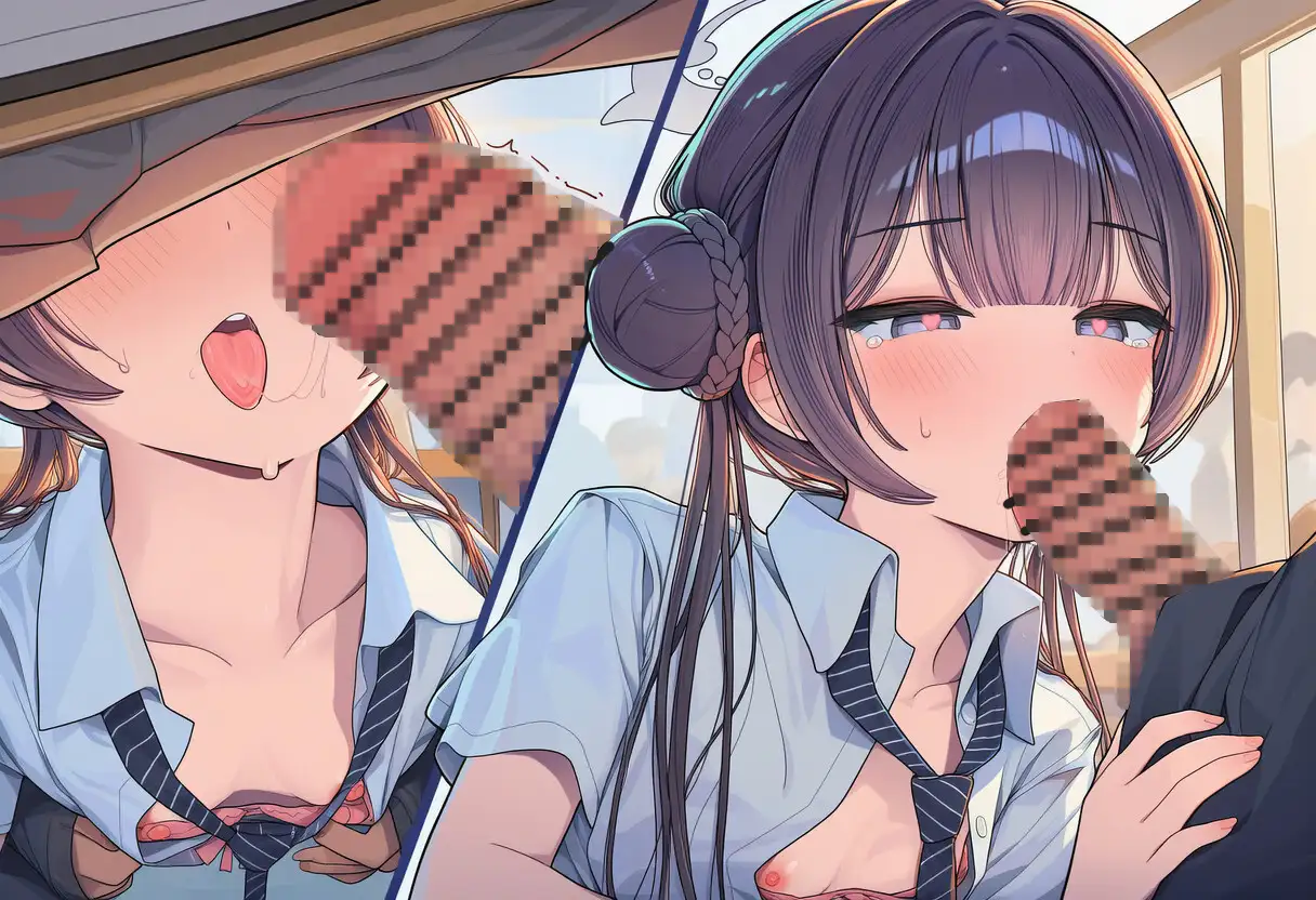 【あなたと授業中えっち】隣のあなたに弱みを握られて…♡「声出したら負けゲーム…っ♡」机の下で粘着指テク&強○イラマチオでドロドロメス堕ち絶頂全飲み記録。【前編】