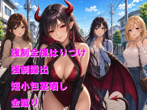 羞恥心が大好物なサキュバスに大勢の女性の前で短小包茎をさらされて生き恥をさらされる