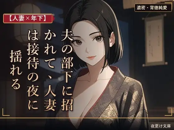 【人妻×年下】夫の部下に招かれて、人妻は接待の夜に揺れる