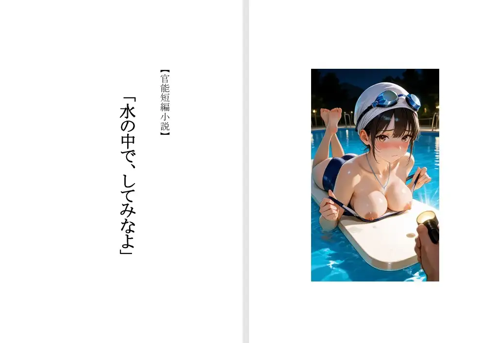 【本格短編官能小説】エロティック・ミステリー 水の中で、してみなよ