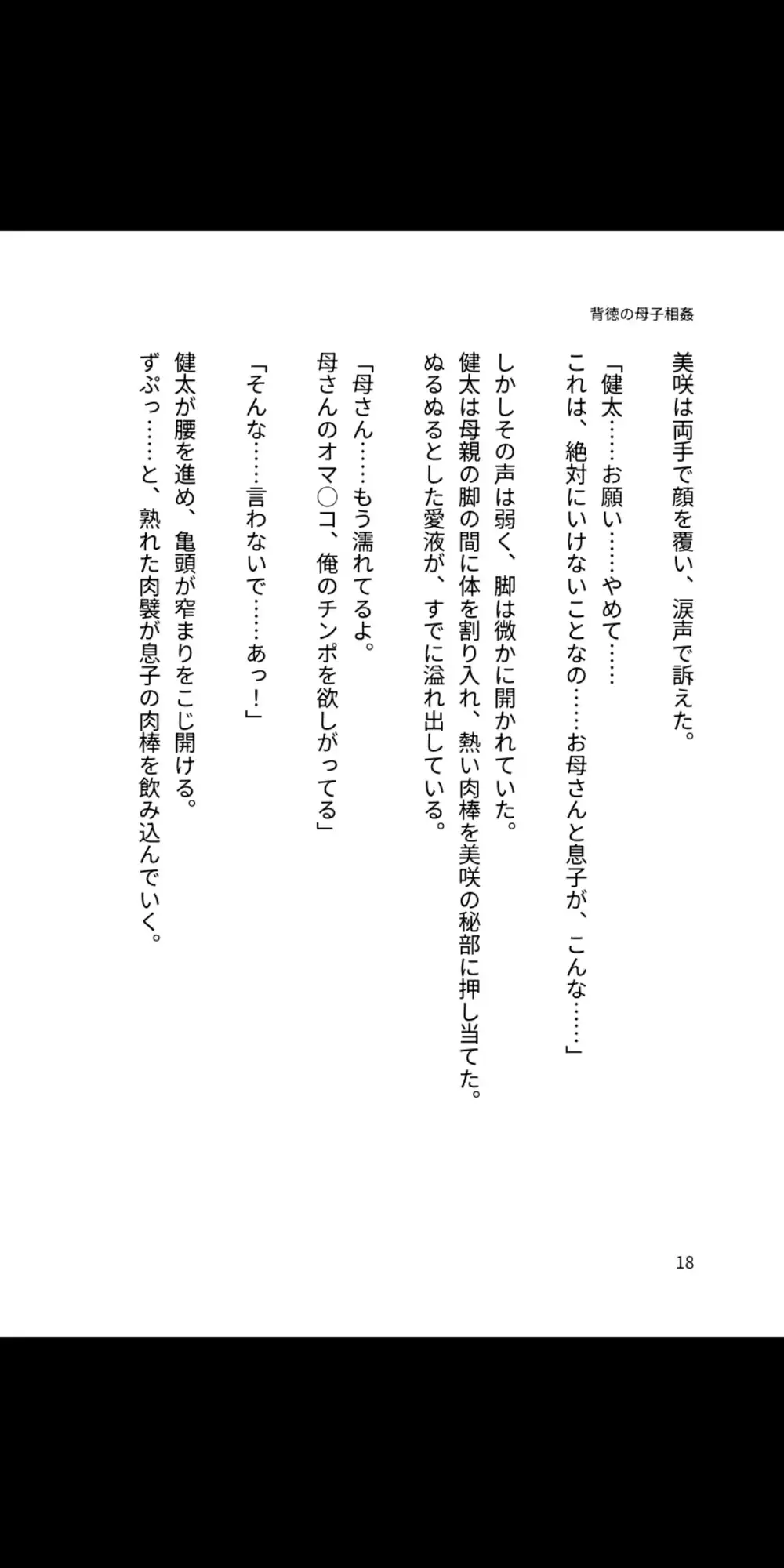 背徳の母子相姦 ～淫らに堕ちる母と息子～
