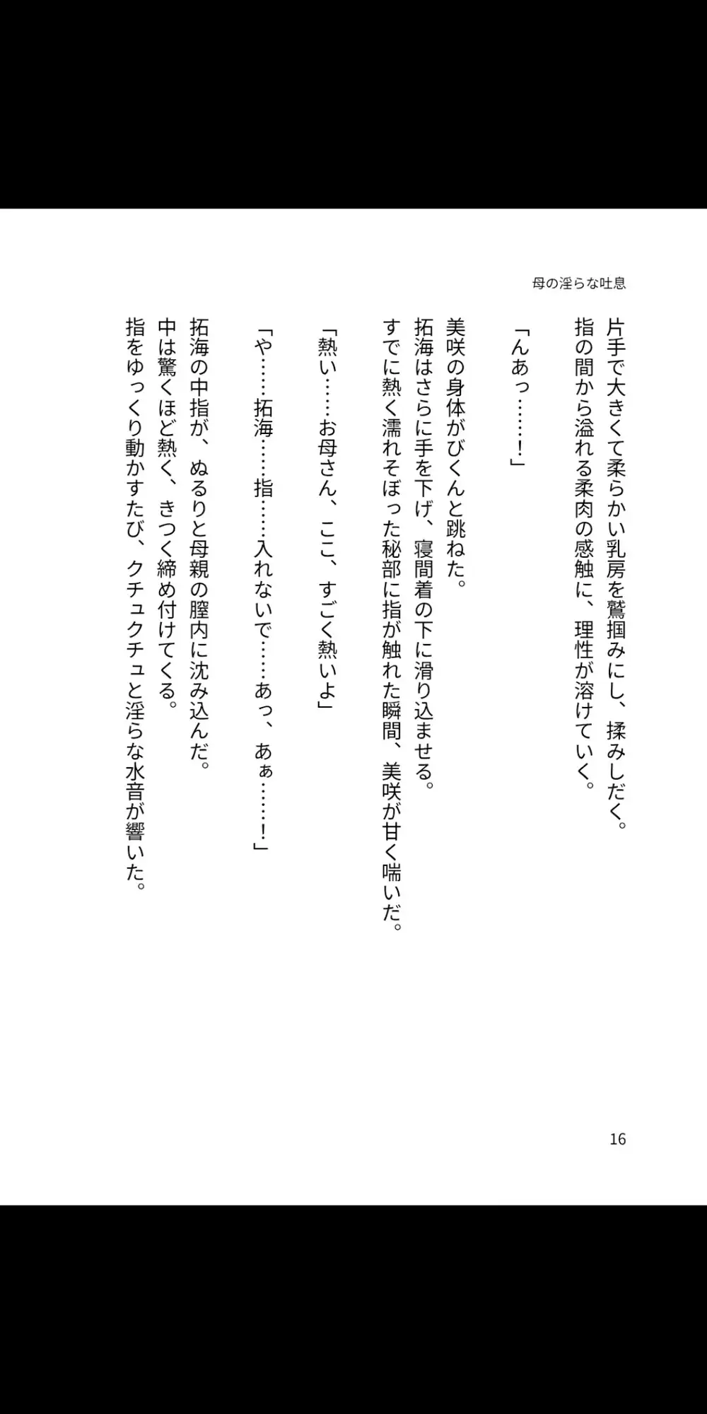 母の淫らな吐息 ~僕が母親を孕ませるまで~