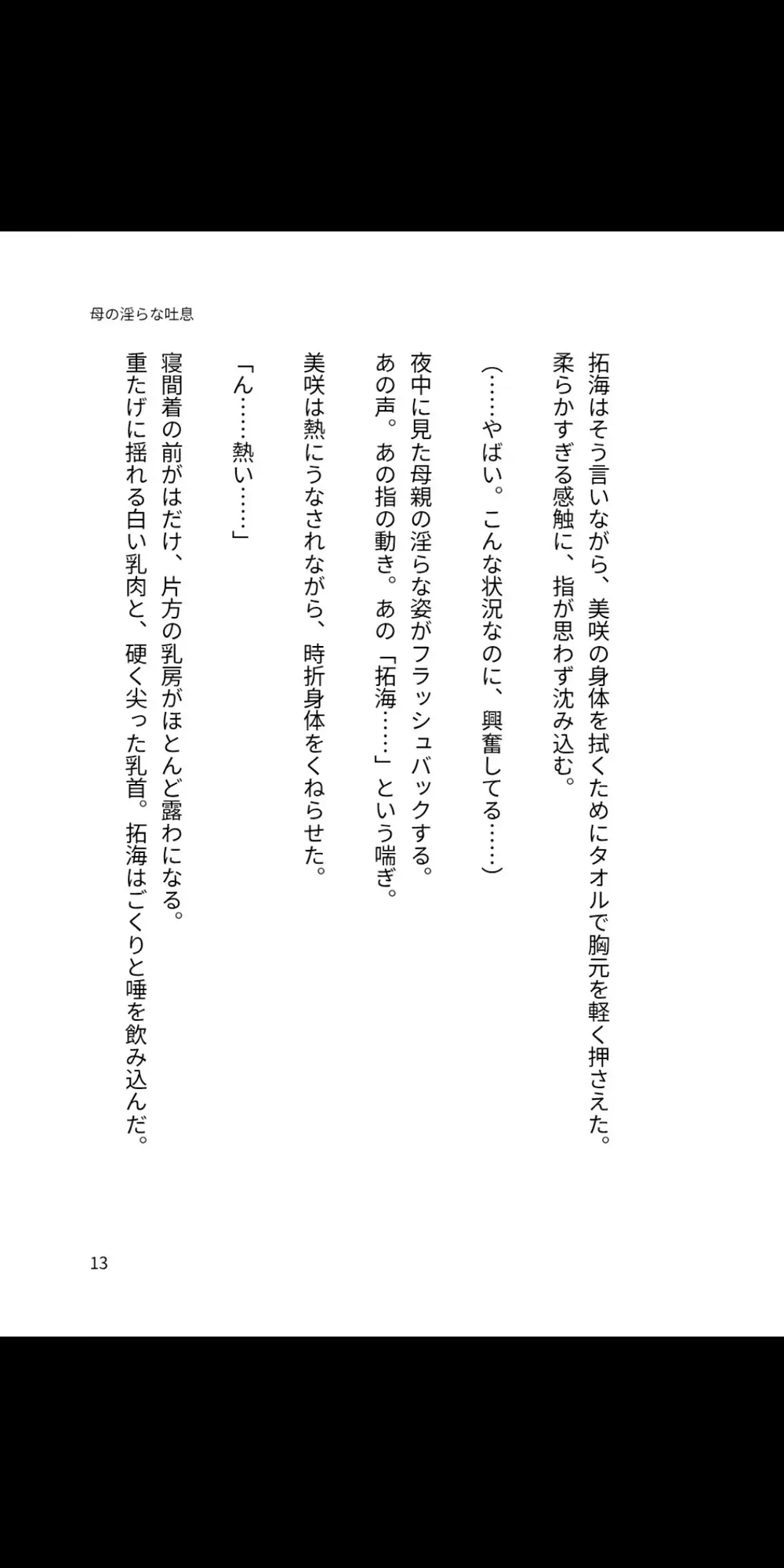 母の淫らな吐息 ~僕が母親を孕ませるまで~