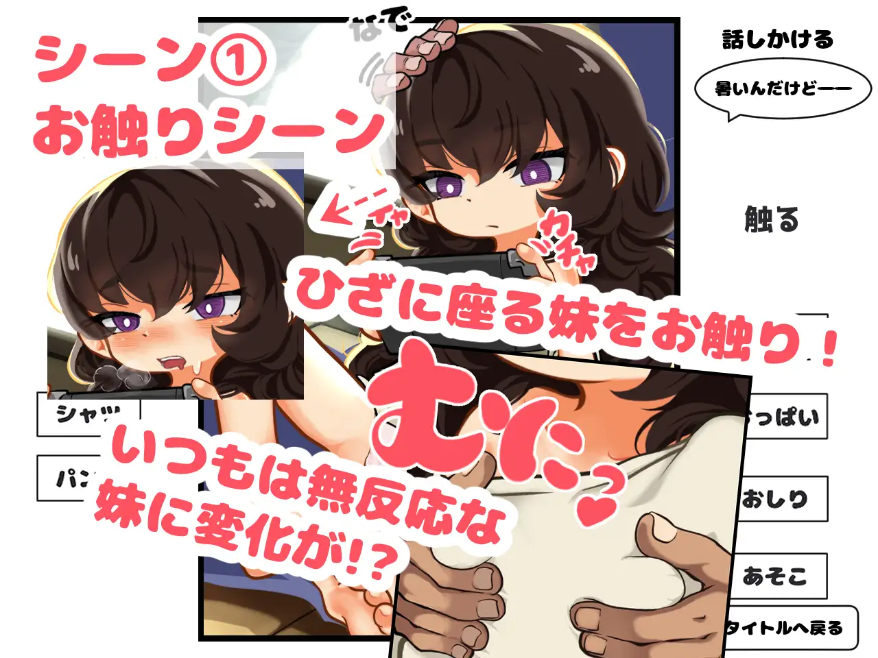 無口な妹はひざの上
