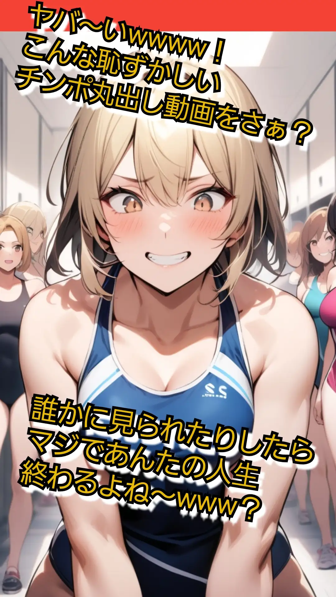 いじめっ娘倶楽部のSPHボイス 晒される短小包茎おちんちん·水泳部編 【第1話】屈辱羞恥のおちんちん撮影会