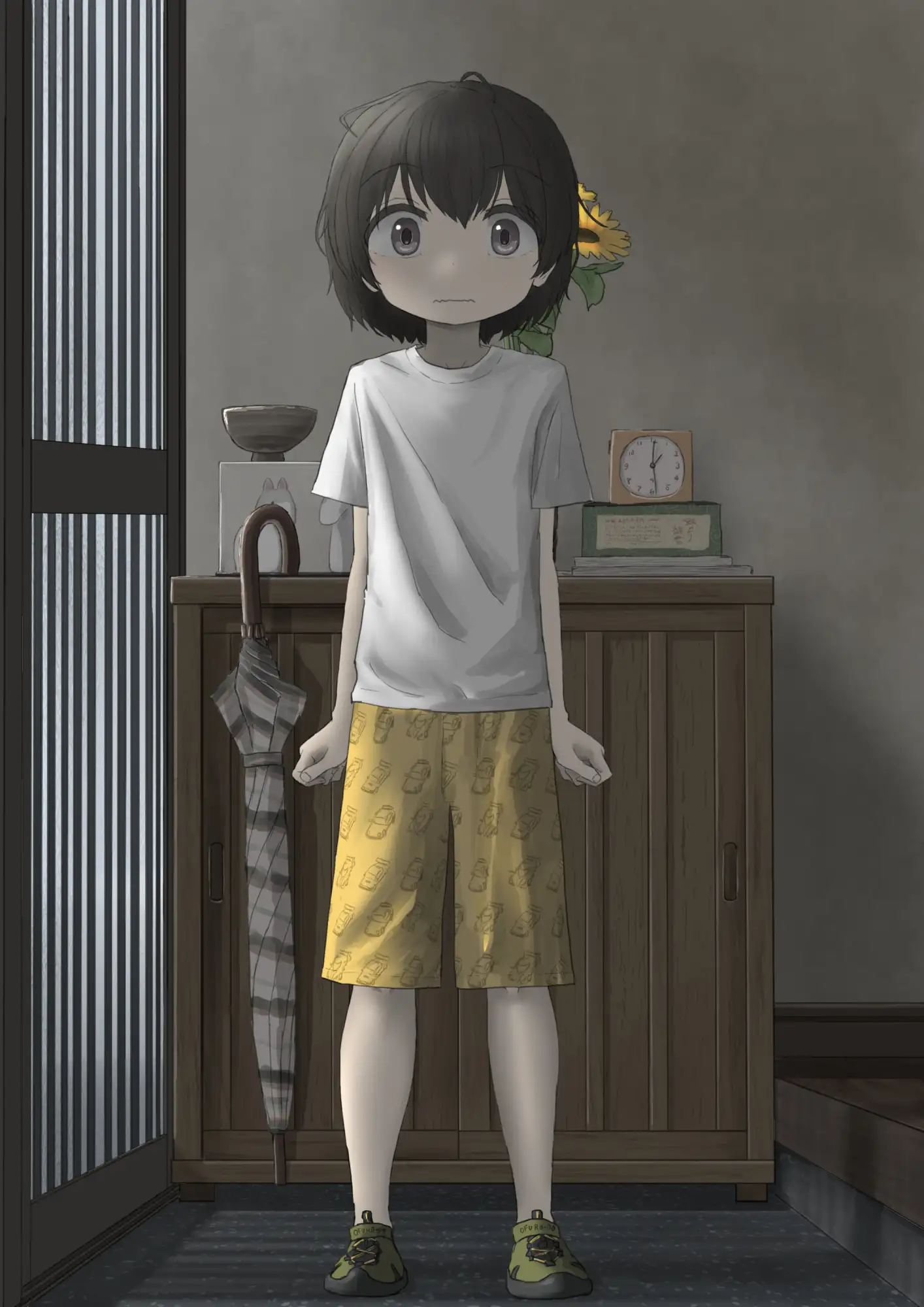 変身願望のあるケモノ趣味の男の子が家族の留守中にこっそり女装ケモノボディペイントを楽しむはずだった話