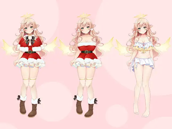 【立ち絵素材R18】おっとり系天使 フルセットPSDパック