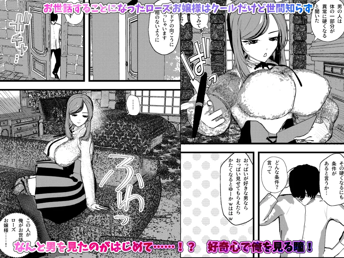 無表情クールなお嬢様は俺の事が大好きで献身的なSEXしてくれちゃうッ!