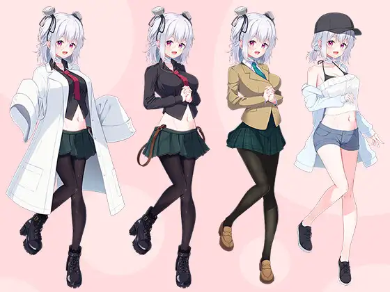 【立ち絵素材R18】ちょっぴりおかしな傷有少女 フルセットPSDパック
