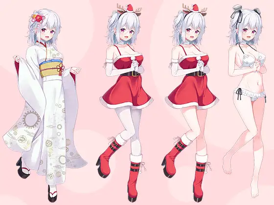 【立ち絵素材R18】ちょっぴりおかしな傷有少女 フルセットPSDパック