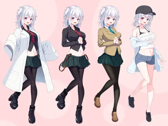 【立ち絵素材R18】ちょっぴりおかしな傷有少女 フルセットPSDパック