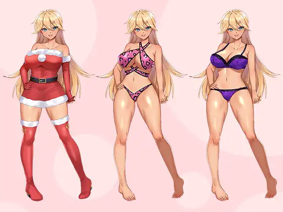 【立ち絵素材R18】褐色巨乳ギャル生徒 フルセットPSDパック