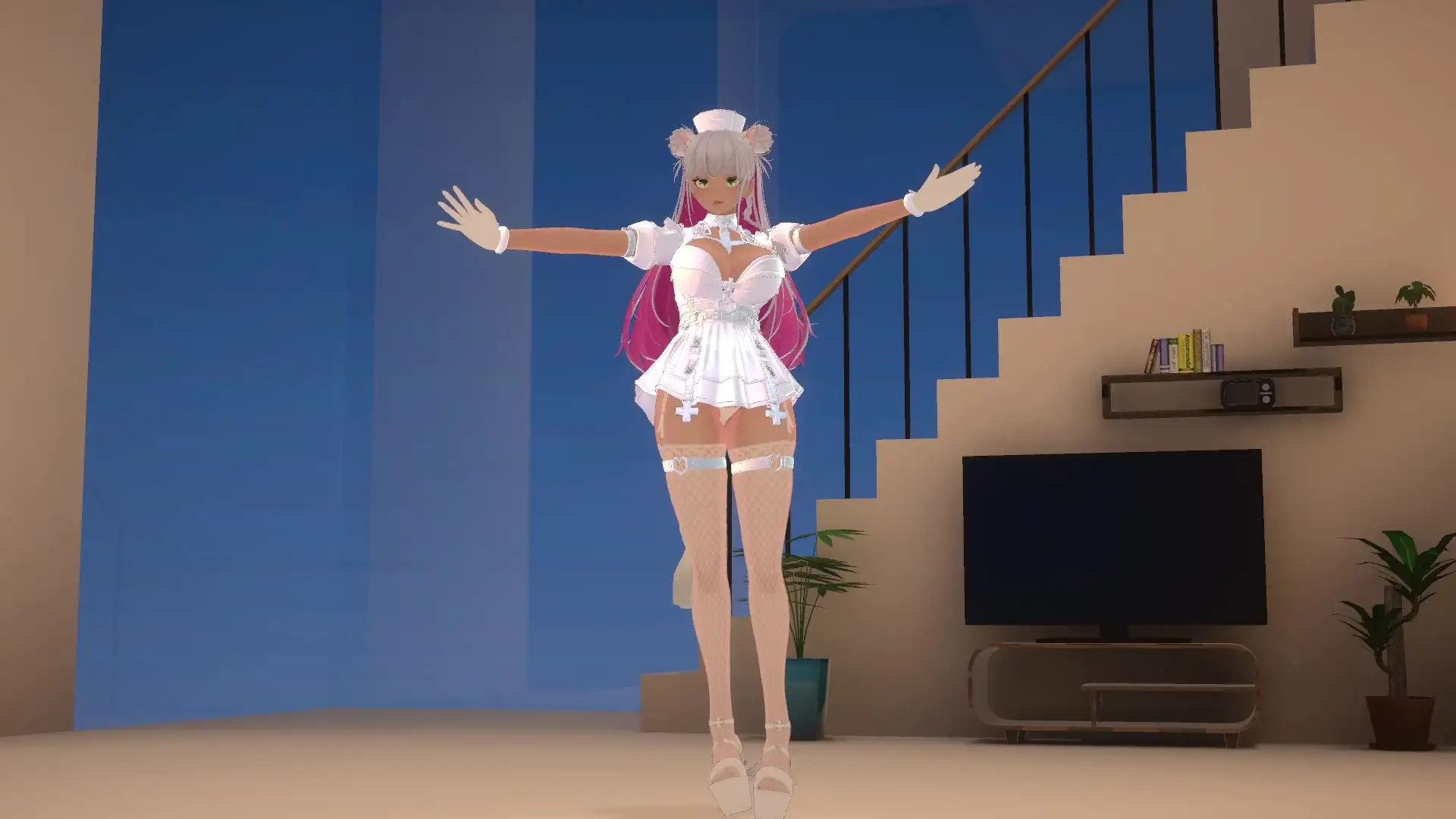 【♡ドすけべポーズ乱舞♡】アイテム連動チャレンジ完全達成♡フルトラッキングinポプロハウス!アーカイブ!!