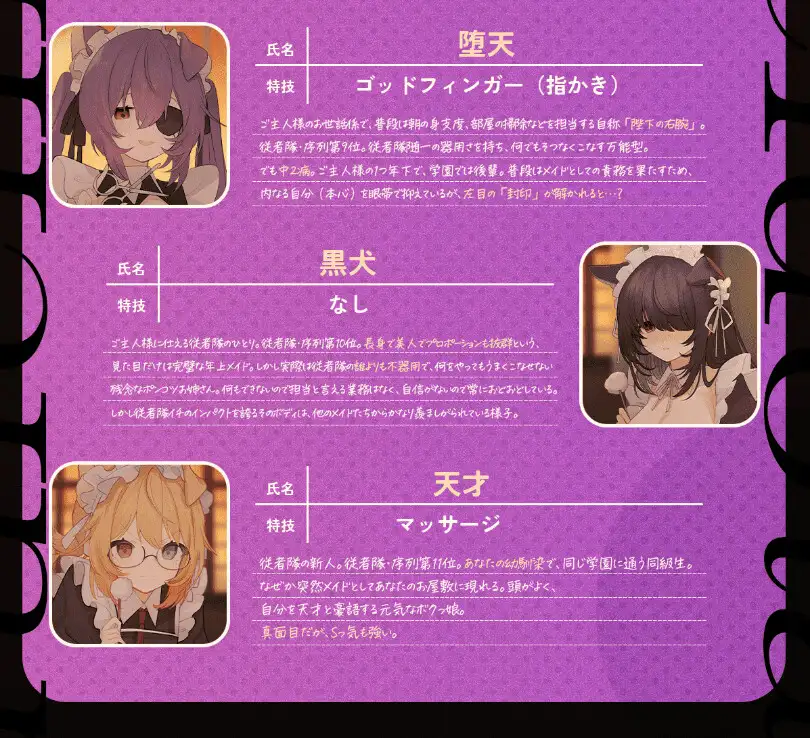 11人の従者隊シリーズ~極上メイドたちのドキドキ♡お耳ご奉仕~