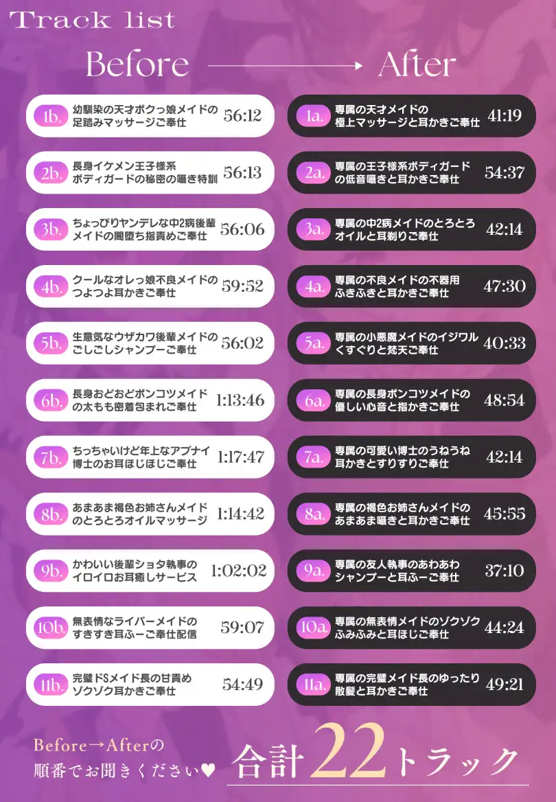 11人の従者隊シリーズ~極上メイドたちのドキドキ♡お耳ご奉仕~