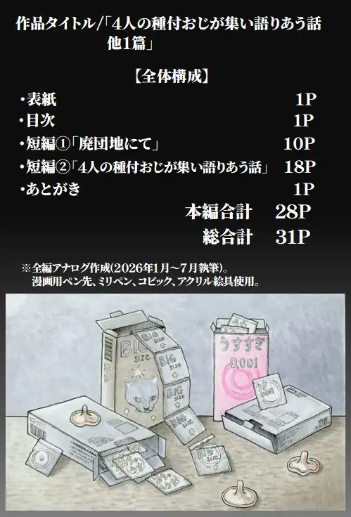 4人の種付けおじが集い語りあう話 他1篇