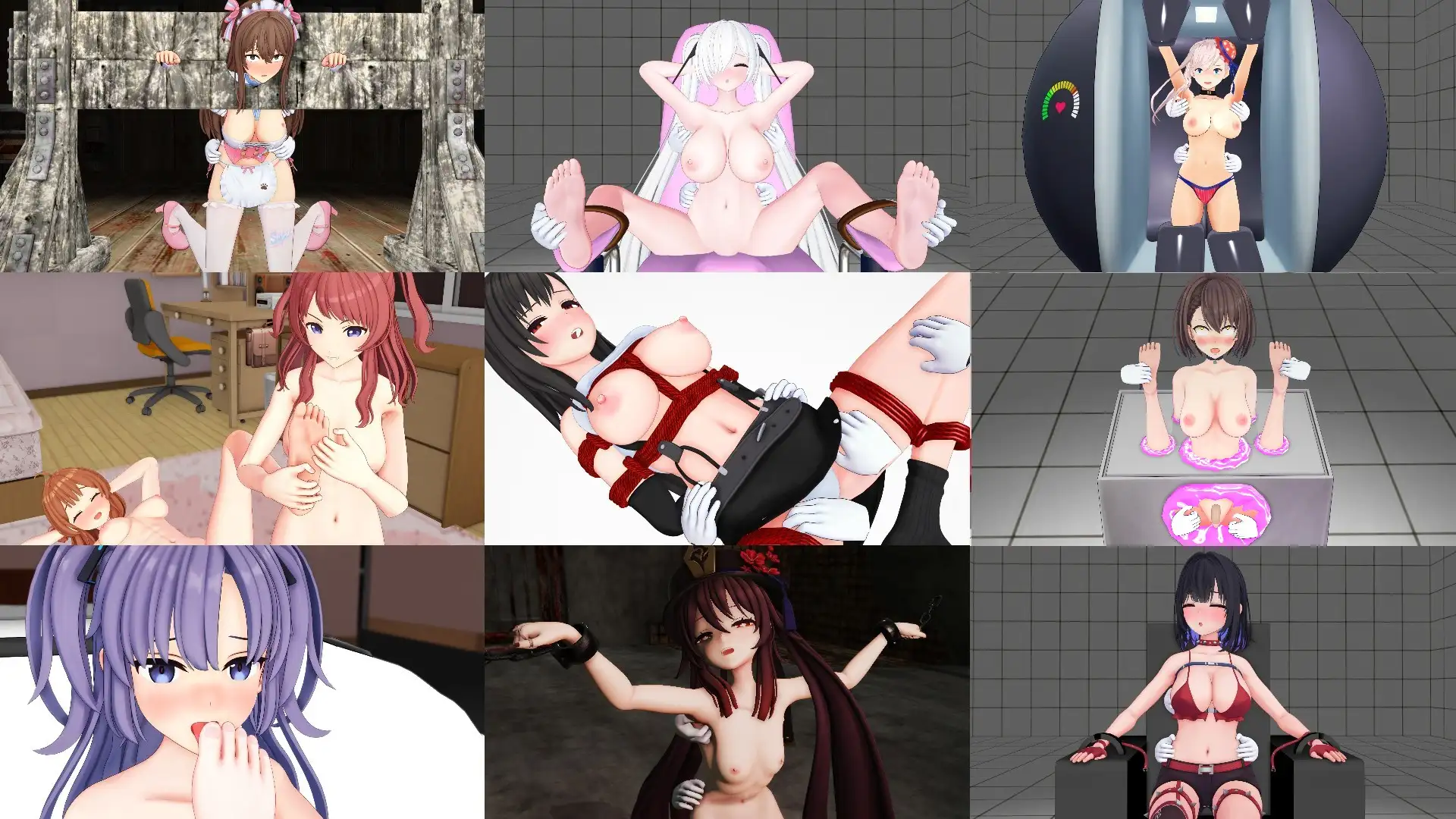 ゲームキャラがくすぐられる動画集