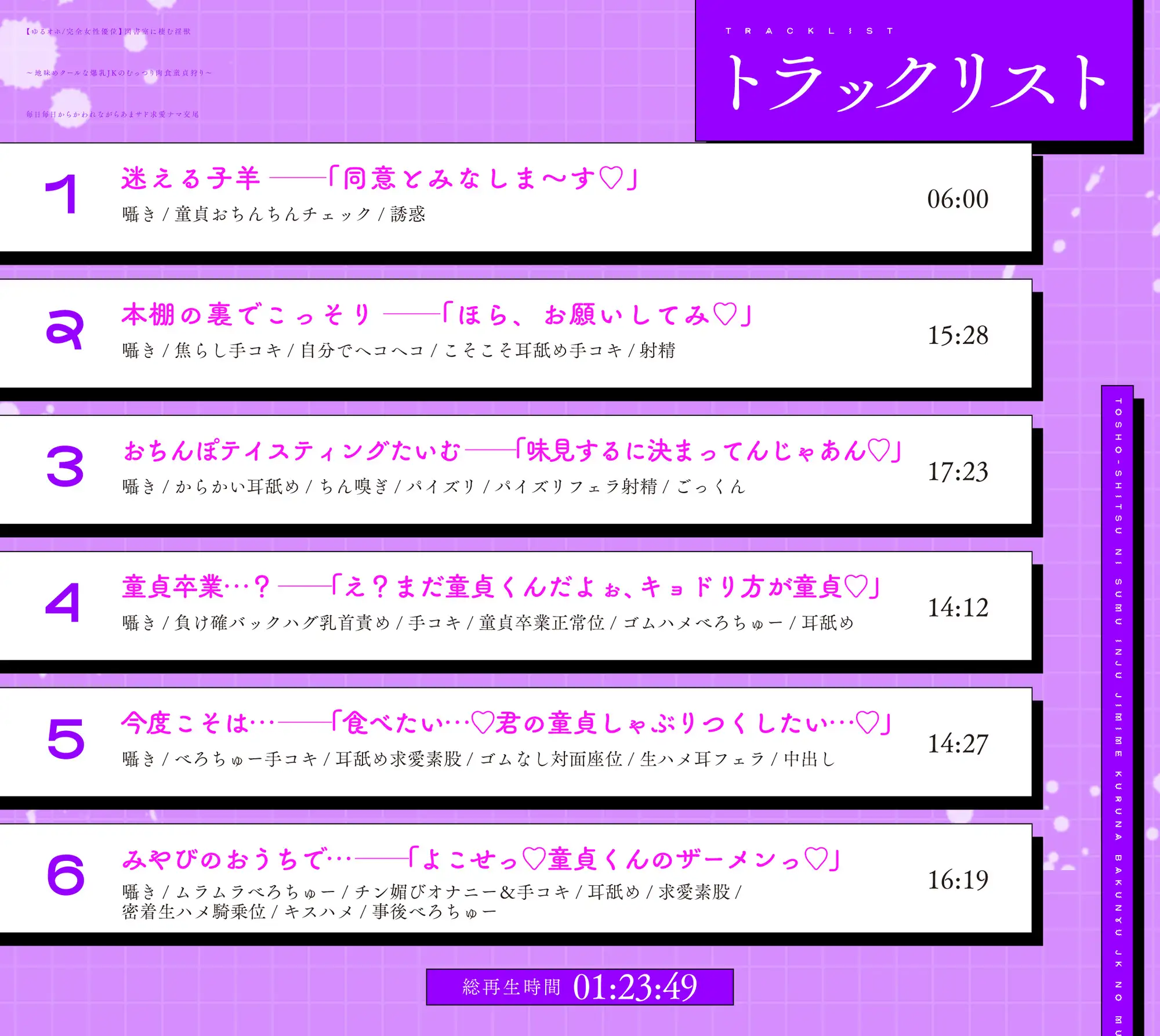 【ゆるオホ/完全女性優位】図書室に棲む淫獣 ~地味めクールな爆乳JKのむっつり肉食童貞狩り~ 毎日毎日からかわれながら甘サド求愛ナマ交尾