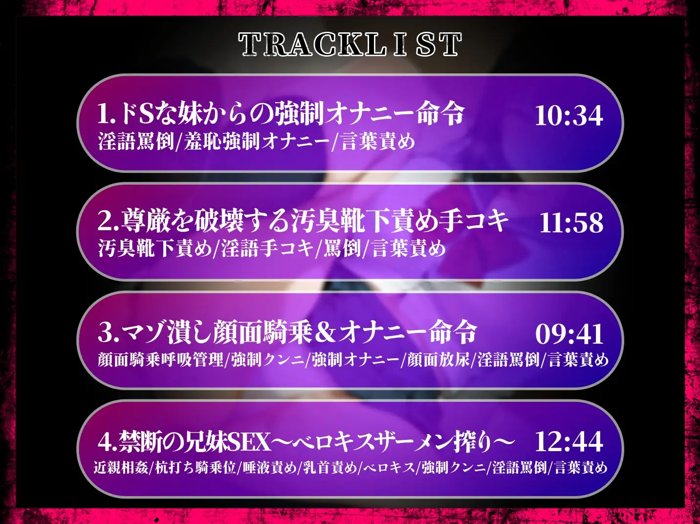 ✅期間限定30%OFF✅【小悪魔甘サド&低音罵倒サドのW責め】禁断交尾～鬼畜でドSな妹の性奴○に堕ちた僕～