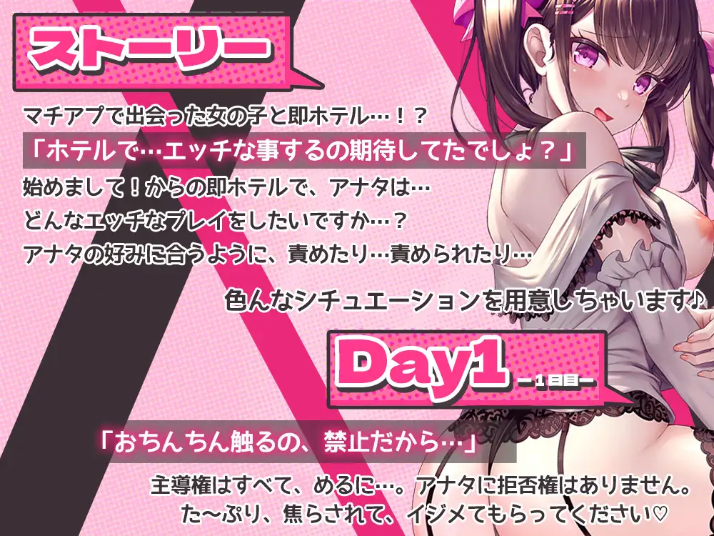 マチアプ、即ハメ!?地雷系どSな女の子に煽られながら、オナホ射精管理♪