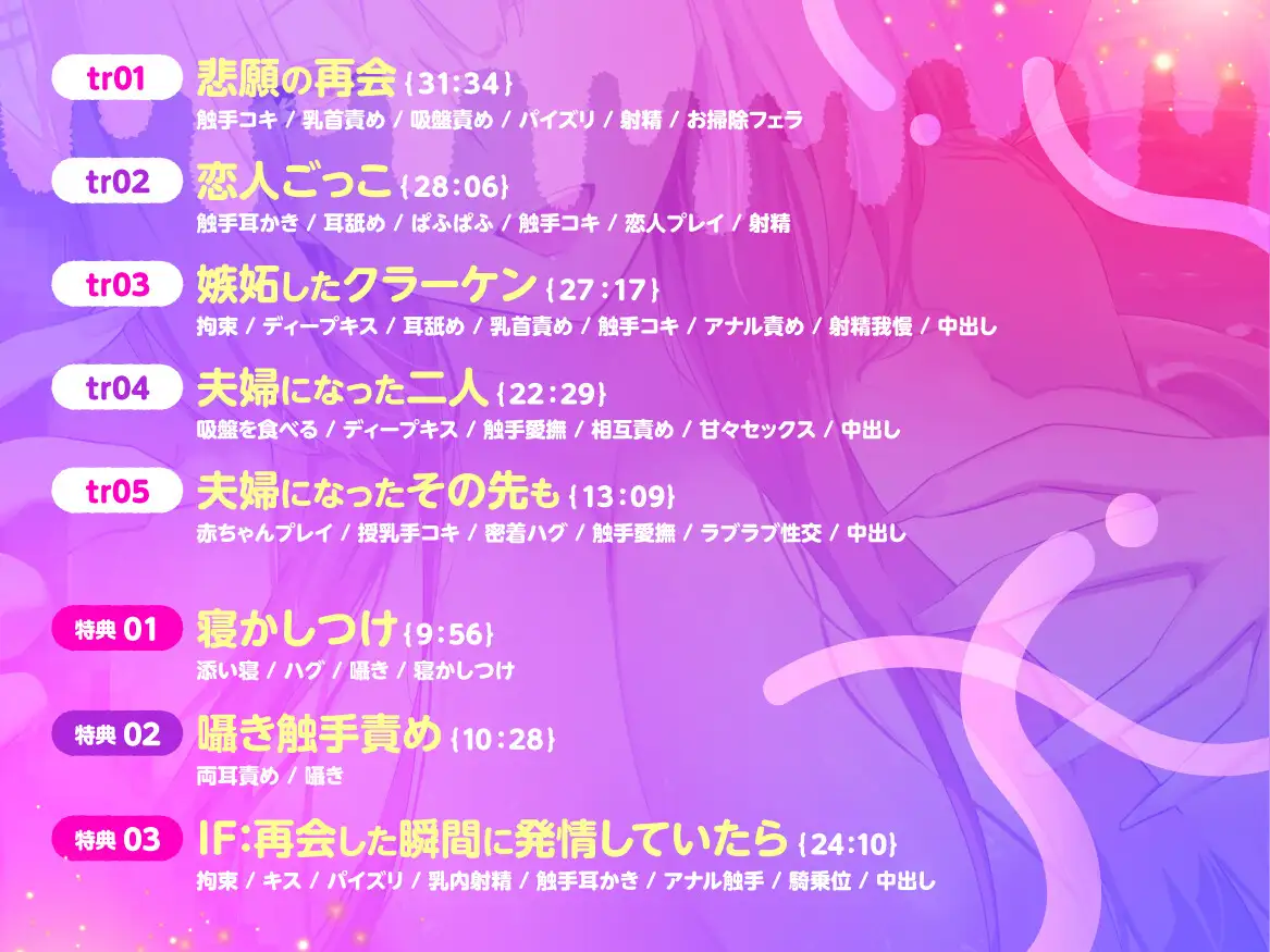 【KU100/2時間40分】愛が重いクラーケンお姉さんとあまトロ同棲生活～私の触手もおまんこも全部あなたに捧げます～【ヤンデレ/人外】