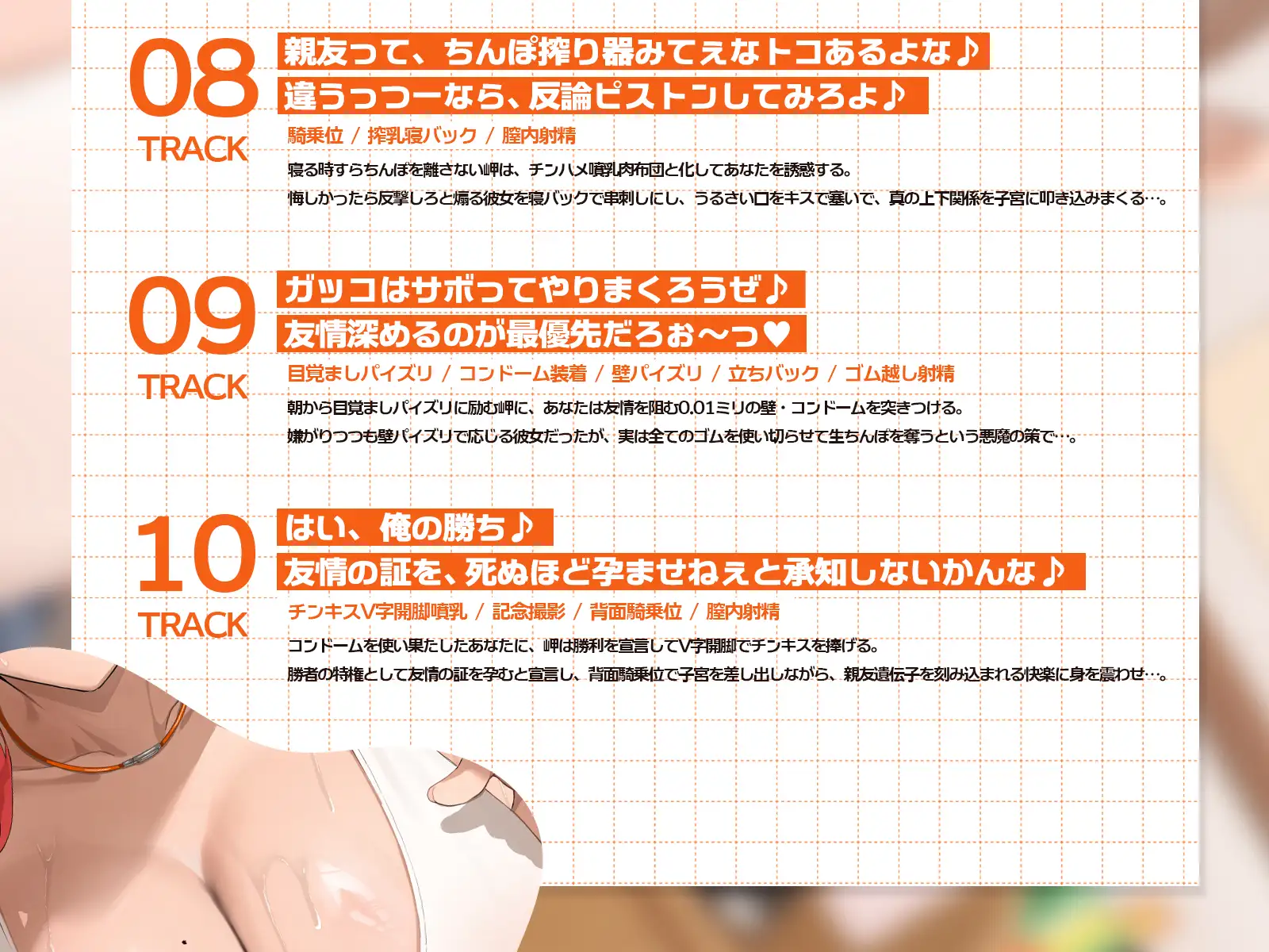 距離感バグな最強イケメス親友とハイテンション青春搾乳セックス♪(KU100マイク収録作品)