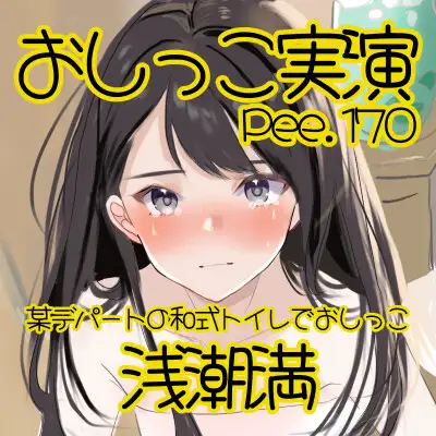 【おしっこ実演】Pee.170浅潮満のおしっこ録れるもん。~某デパートの和式トイレでおしっこ編~