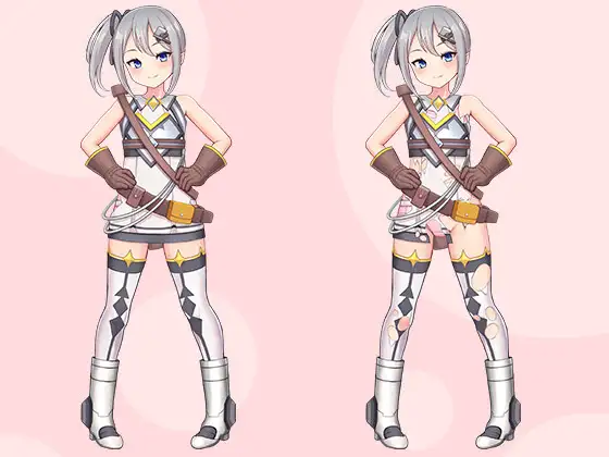 【立ち絵素材R18】小さな力持ちの女の子 フルセットPSDパック