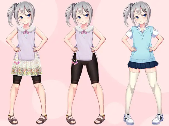 【立ち絵素材R18】小さな力持ちの女の子 フルセットPSDパック