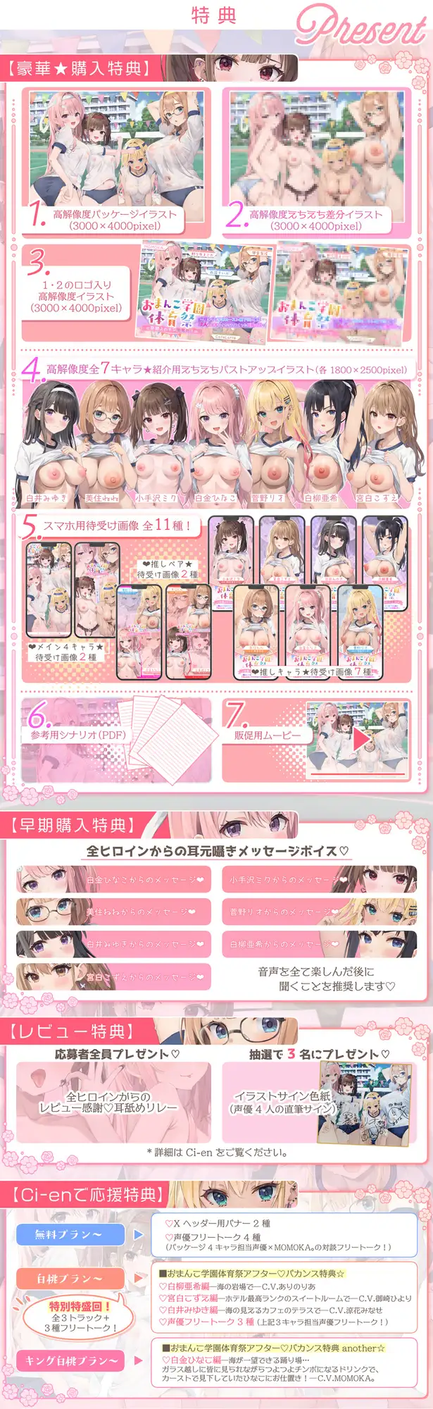 【✅7人×4.5時間超✅8/21まで早期特典つき】おま〇こ学園体育祭≪早漏よわチン争奪戦！≫ ～陰キャで学年カースト最下位の僕が7人の女子にイカされまくった伝説の日～